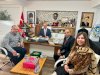 Başkan Oruçoğlu ziyaretçilerini ağırladı