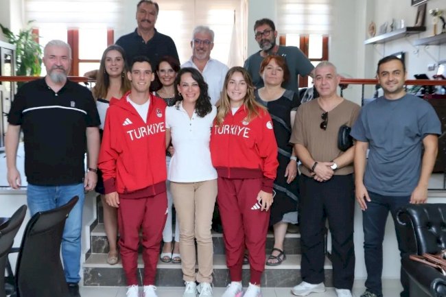 Başkan Keskin milli sporcuları tebrik etti