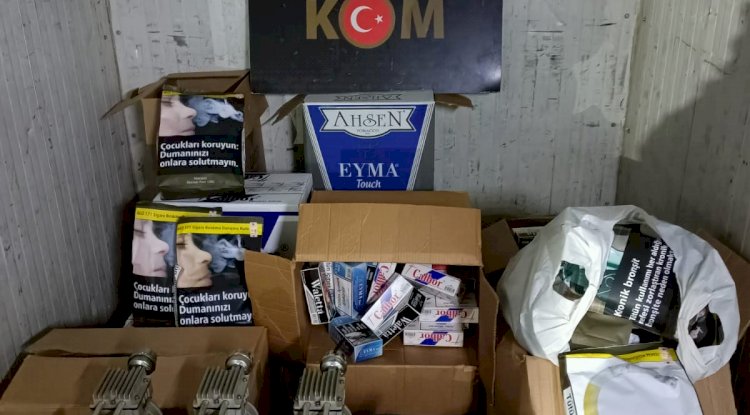 Çanakkale’de kaçak sigara operasyonu (08.12.2022)