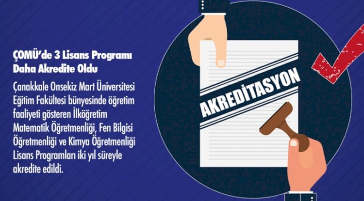 ÇOMÜ’de Akredite Başarısı
