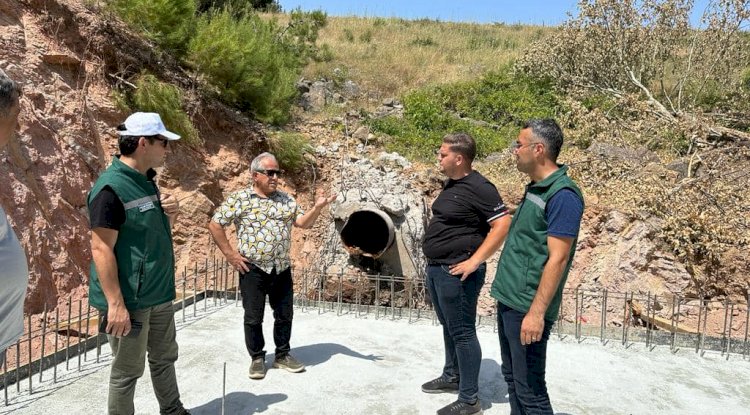 Güldoğan gölet çalışmalarını inceledi