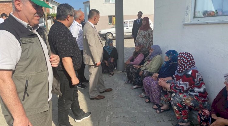 Aktaş yangından zarar gören köylere ziyarette bulundu