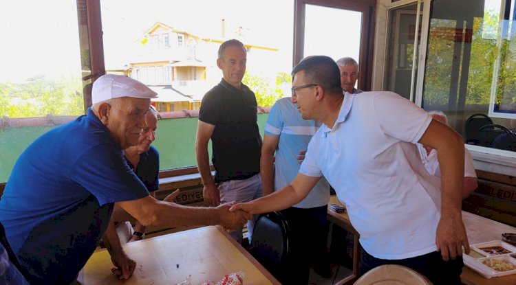 Ak Parti Biga Teşkilatı köy hayrına katıldı