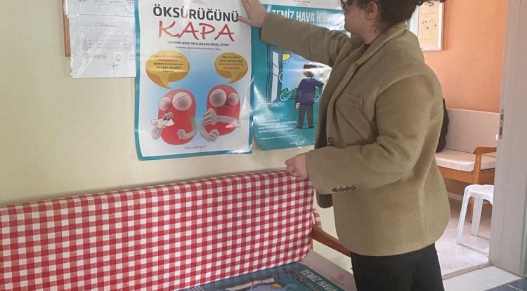Tüberküloz Günü kapsamında Afiş asıldı