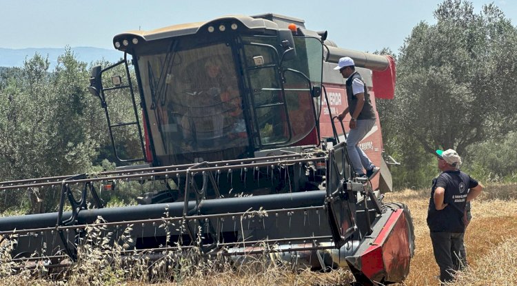 20 biçerdöver ve 7 balya makinası kontrol edildi
