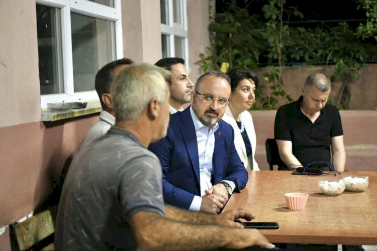 Turan Çanakkale yangınından etkilenen vatandaşları ziyaret etti 