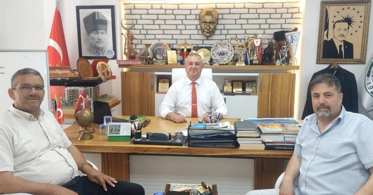İlker Ülker’den Geyikli Belediye Başkanı Mevlüt Oruçoğlu'na Ziyaret